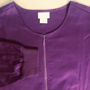 Barco‎ Essentials Unisex Wine 2 Pocket 2XL Long Sleeve Rib Cuff Warmup Full Zip